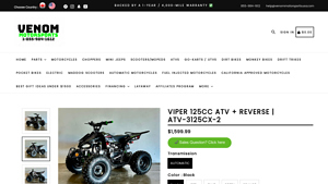 Venom Motorsports - Viper 125cc ATV