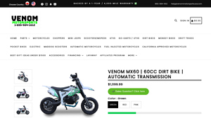 Venom - MX60 60cc Dirt Bike