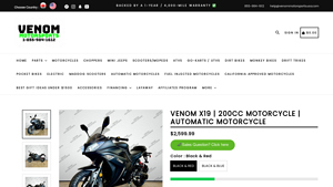 Venom - X19 Automatic Motorcycle