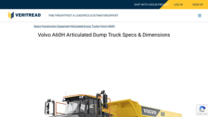 Volvo - A60H Specifications