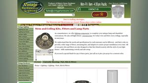 Vintage Hardware - Antique Lighting Components