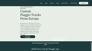 Vintage Truck Purveyors - Custom Piaggio Ape Trucks