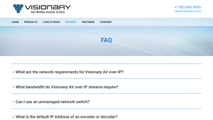 Visionary Solutions - AV over IP Products