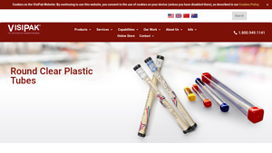 VisiPak - Round Clear Plastic Tubes