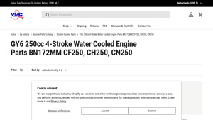 VMC - GY6 250cc Engine Parts