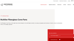 Vostermans - Fiberglass Cone Fans
