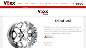 Vöxx - Snowflake Replica Wheel