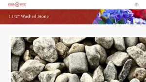 Wagon Wheel Inc - 1 1/2 Washed Stone