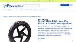 Walkin Pets - 16 Inch EVA Foam Wheel