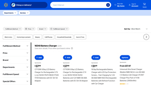 Walmart - Fast Charging 3-Bay Battery Charger