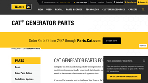 Warren CAT - Generator Parts