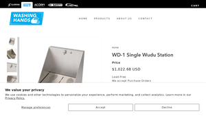 Washing Hands - Wudu Station WD-1