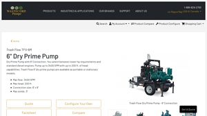 Wastecorp - Trash Flow Dry Prime Pump - TFV-6M