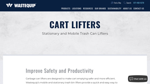 Wastequip - Hydraulic Trash Can Lifters