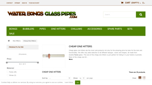 Water Bongs - Durable Glass One Hitters
