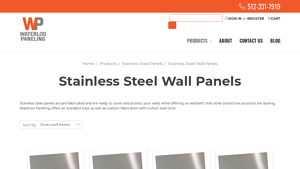 Waterloo Paneling - Stainless Steel Wall Panels