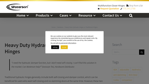 Waterson - Heavy Duty Hydraulic Hinges