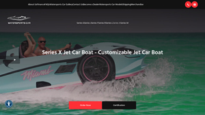 Watersports Cars - Series X Jet Car Boat