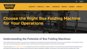 Wayne Automation - Box Folding Machine