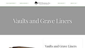 WCS Properties - Burial Vaults & Urns