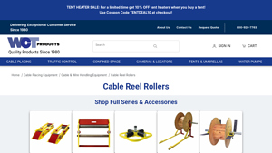 WCT Products - Cable Reel Rollers