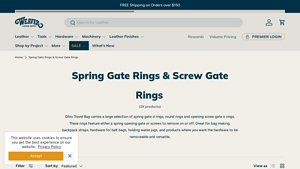 Weaver Leather Supply - Spring & Screw Gate Rings