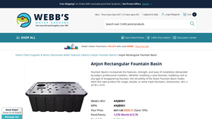 Anjon - Rectangular Fountain Basin