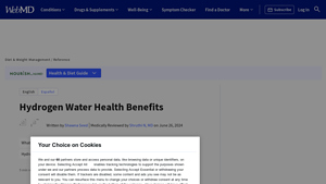 WebMD - Hydrogen Water
