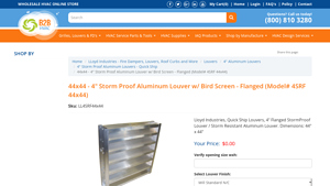 Lloyd Industries - 4 Storm Proof Aluminum Louver