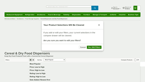 WebstaurantStore - Bulk Cereal & Dry Food Dispensers
