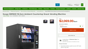 Seaga - SM1600 16-Item Snack Vending Machine