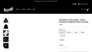 Welcome Skateboards - Batman Devil Horns Hoodie