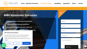 Wellste - 4080 Aluminum Extrusion