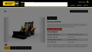 Western States Cat - Cat 420 Backhoe Loader