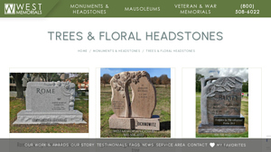 West Memorials - Custom Trees & Floral Headstones