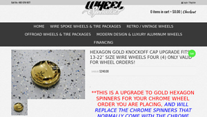 Wheels To You - Hexagon Gold Knockoff Cap Upgrade