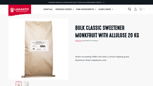 Lakanto - Bulk Classic Monkfruit Sweetener 20 KG