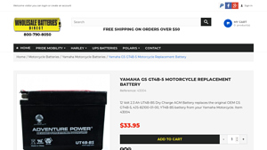 Yamaha - GS GT4B-5 Motorcycle Battery
