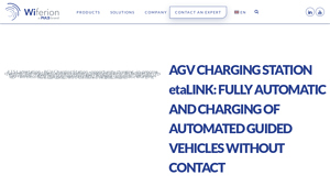 Wiferion - etaLINK AGV Charging Station