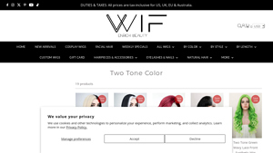 Wigis Fashion - Two Tone Color Collection