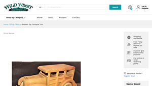 Grampa's Treasures - Antique Wooden Toy Car