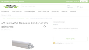 Wire and Cable Your Way - 477 Hawk ACSR Aluminum Conductor