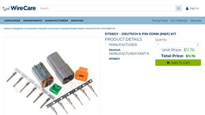 Deutsch - 6 Pin Connector Kit