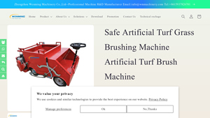 WM Machinery - Safe Artificial Turf Grass Brushing Machine