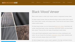 Wooden Ave - Black Wood Veneer