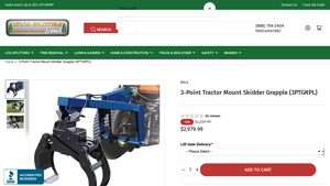 Wood Splitter Direct - 3-Point Tractor Mount Skidder Grapple