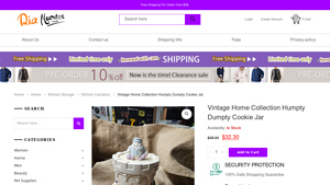 Wood Street - Humpty Dumpty Cookie Jar