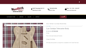WoodTech - 2 pc Catalpa Telecaster Body