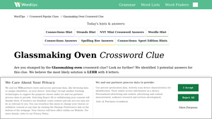 Word.tips - Glassmaking Oven Crossword Clue Solutions