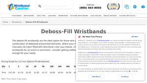 Wristband Creation - Deboss Fill Wristbands